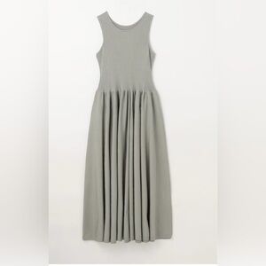 knit gathered dress